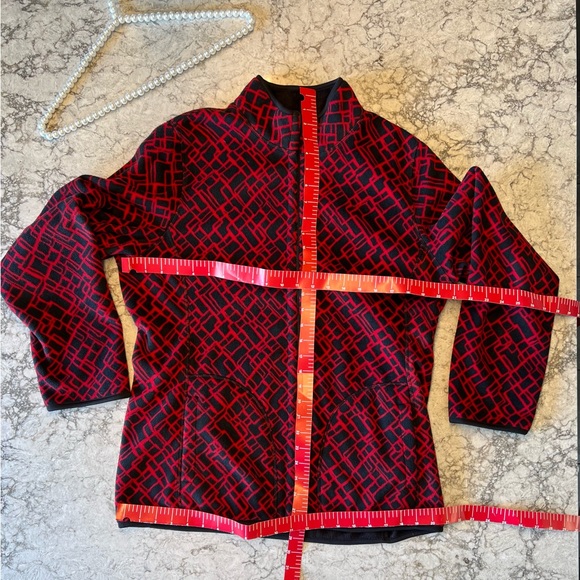 Style & Co Reversible Double Style Black & Red Zipper Jacket - Size Large - Picture 5 of 14